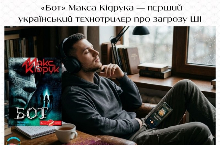 Статья «Бот» Макса Кідрука — перший український технотрилер про загрозу ШІ