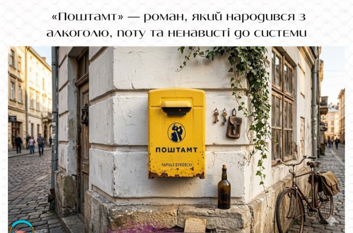 Статья «Поштамт» — роман, який народився з алкоголю, поту та ненависті до системи
