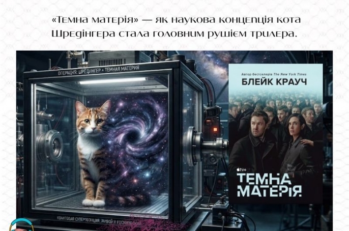 Статья «Темна матерія» — як наукова концепція кота Шредінгера стала головним рушієм трилера
